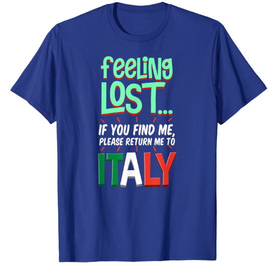 Blue t-shirt for man perfect for holiday in Italy